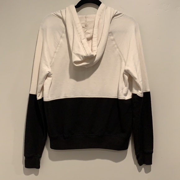 Victoria’s Secret PINK zip up hoodie black & white size small - Picture 6 of 7